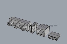 接头建模模型素材-3D模型下载 