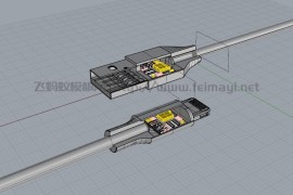 数据线内部零件结构-外观模型素材-3D模型下载 