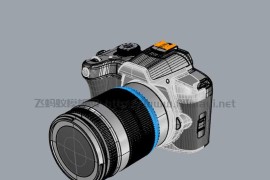 单反相机模型素材-3D模型下载