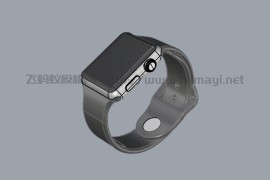 苹果手表Apple Watch外观模型素材-3D模型下载 