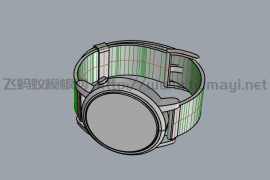moto360智能手表-3D模型素材下载 
