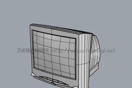 传统显示器模型素材-3D模型下载